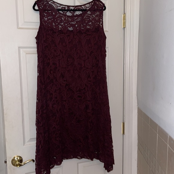 Lane Bryant Purple Stitch Dress - Picture 2 of 7